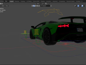 lambo aventador sv 3D Model