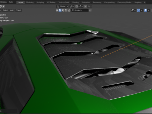 lambo aventador sv 3D 模型