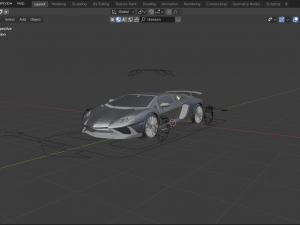 lambo aventador sv 3D 模型