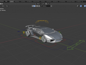 lambo aventador sv 3D 模型