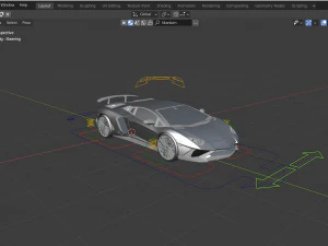lambo aventador sv 3D Model