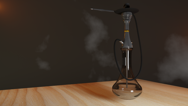 hookah 3D Модель .c4d .max .obj .3ds .fbx .stl .blend