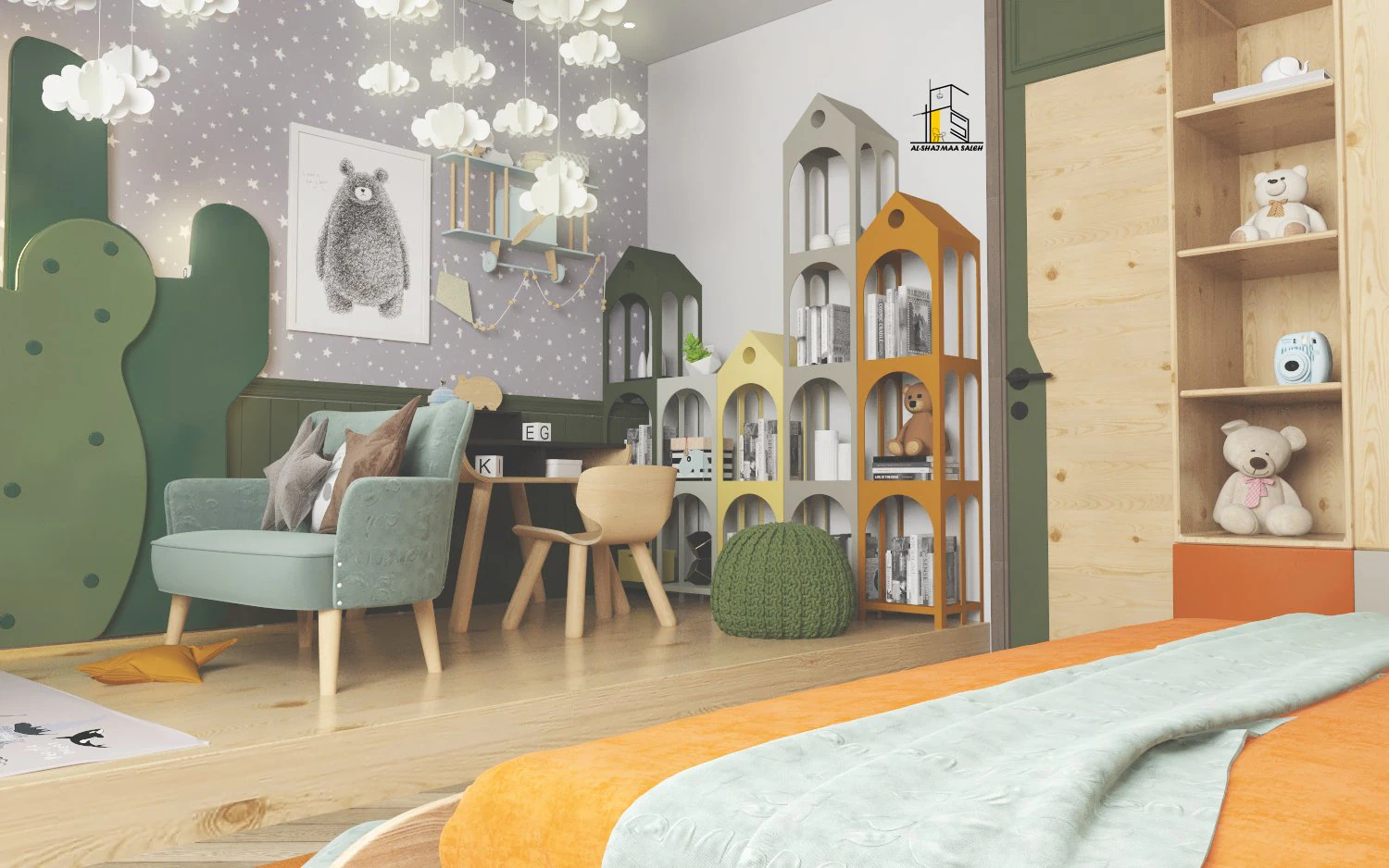 child room 3D Model .c4d .max .obj .3ds .fbx .stl .blend 