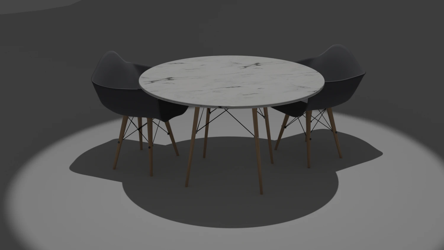 chair and table 3D Model .c4d .max .obj .3ds .fbx .stl .blend 