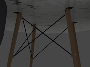 chair and table 3D Model