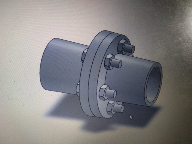 flange coupling 3D Print Model .c4d .max .obj .3ds .fbx .stl .blend 