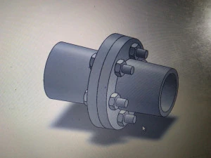 निकला हुआ किनारा युग्मन 3D प्रिंट मॉडल