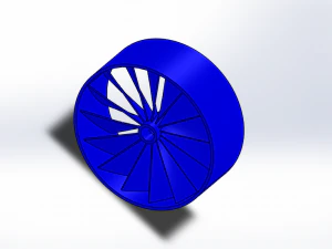 छात्र के लिए पंखा डिजाइन 3D प्रिंट मॉडल