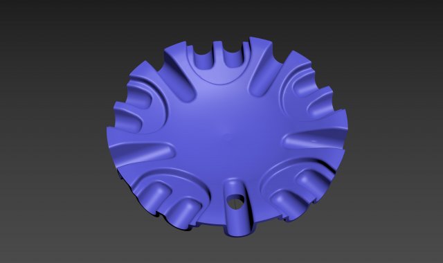 car wheel disc cap 3D Print Model .c4d .max .obj .3ds .fbx .stl .blend