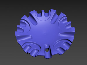 car wheel disc cap 3D 打印模型