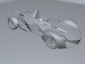 tesla le mans 2030 race car Modelo 3D