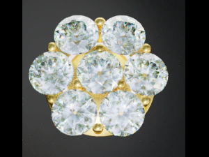 pendientes modernos Modelo de impresión 3D