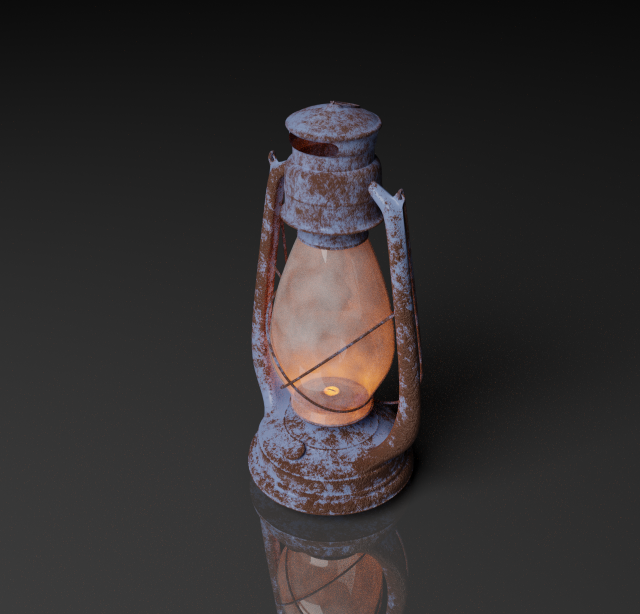 old lantern Model 3D .c4d .max .obj .3ds .fbx .stl .blend 