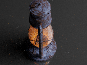 old lantern Model 3D