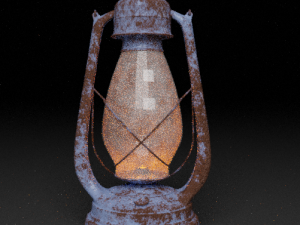 old lantern Model 3D
