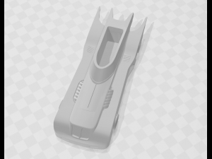 batmobile planter Model 3D