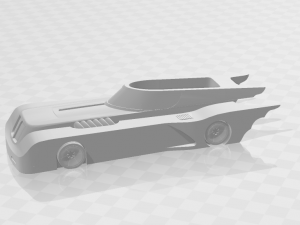 batmobile planter Model 3D