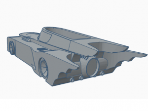 batmobile planter Model 3D