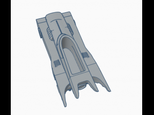 batmobile planter Model 3D