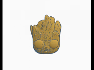 plantador baby groot estilo funko Modelo 3D