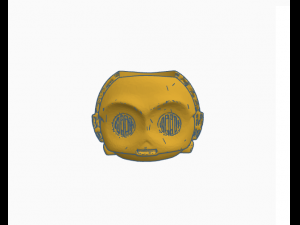c3p0 airplant holder Modello 3D