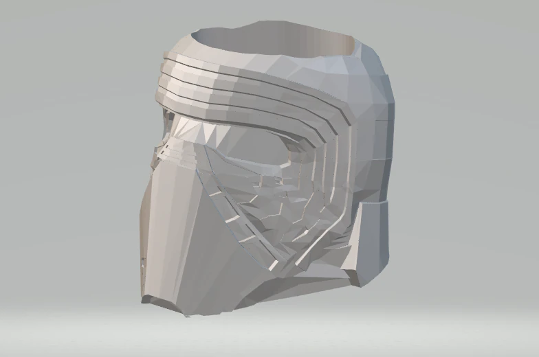 kylo ren flower pot 3D Model .c4d .max .obj .3ds .fbx .stl .blend 