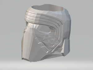 kylo ren flower pot Modelo 3D