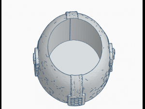 mandalorian planter Model 3D