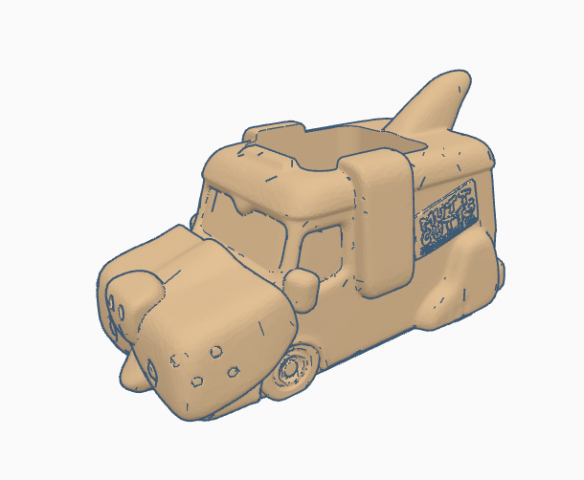 mutt cutts van flower pot Modelo 3D .c4d .max .obj .3ds .fbx .stl .blend 