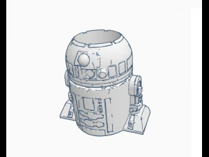 penanam sukulen r2d2 Model 3D