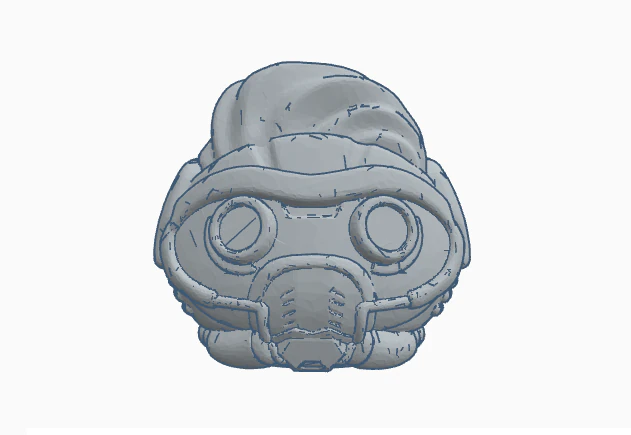 starlord succulent planter 3D Model .c4d .max .obj .3ds .fbx .stl .blend