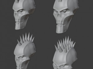 necron punk heads 3D Print Model