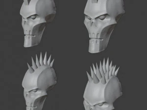 Некрон-панк-головы 3D Принт Модель