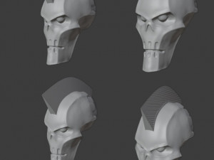 necron punk heads Model do druku 3D