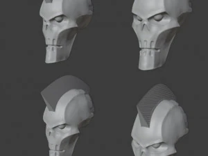 necron punk heads 3D Print Model