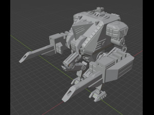 alternative armiger with autocanons and stabber 3D Print Model