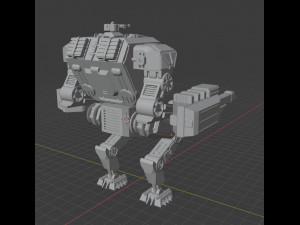 alternative armiger with autocanons and stabber 3Dプリントモデル