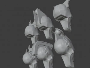 alternative necron lord heads 3D Print Model