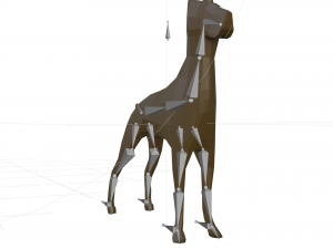 doberman low-poly Modèle 3D