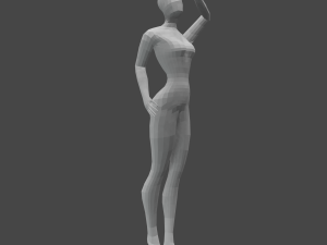 Girl low-poly Modelo 3D