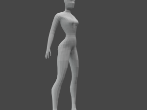 Girl low-poly Modelo 3D
