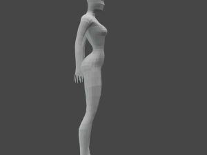 Girl low-poly Modelo 3D