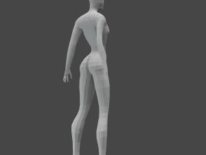 Girl low-poly Modelo 3D
