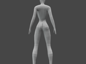 Girl low-poly Modelo 3D