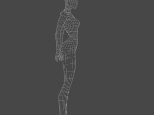 Girl low-poly Modelo 3D