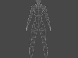 Girl low-poly Modelo 3D