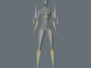 Girl low-poly Modelo 3D