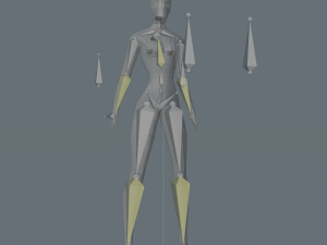 Girl low-poly Modelo 3D
