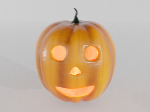 halloween pumpkin 3d set of 5 units low-poly 3D मॉडल
