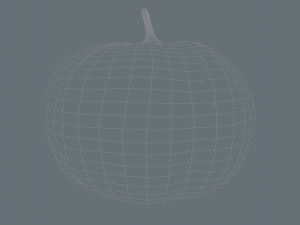 halloween pumpkin 3d set of 5 units low-poly 3D मॉडल